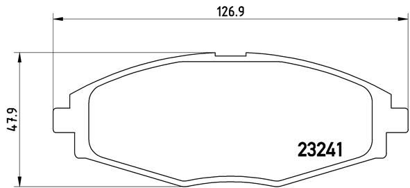 BREMBO Piduriklotsi komplekt,ketaspidur P 15 006