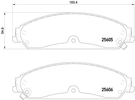 BREMBO Комплект тормозных колодок, дисковый тормоз P 23 149