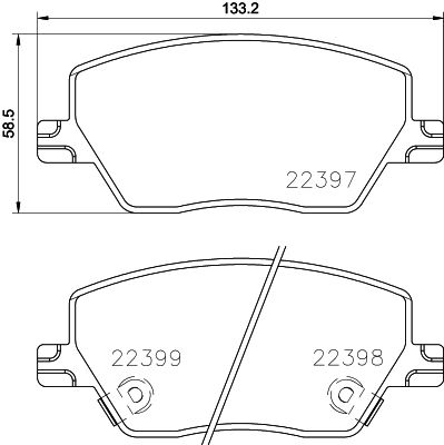 BREMBO Комплект тормозных колодок, дисковый тормоз P 23 170