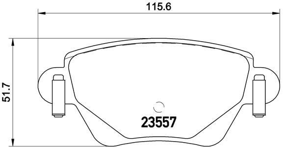 BREMBO Комплект тормозных колодок, дисковый тормоз P 24 059