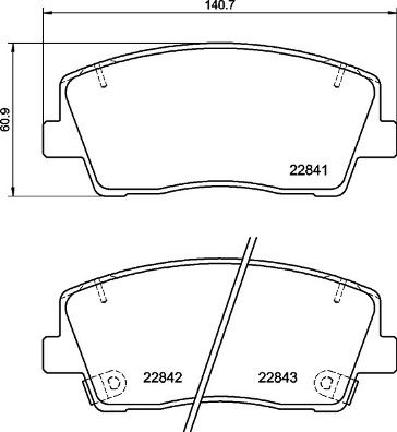 BREMBO Комплект тормозных колодок, дисковый тормоз P 30 108