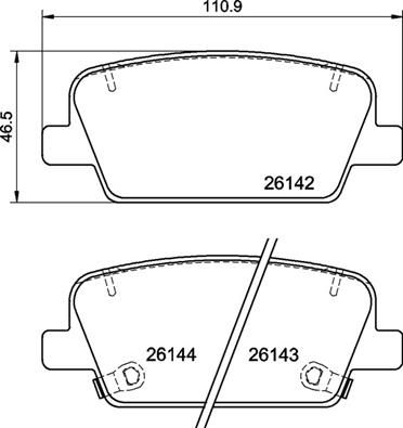 BREMBO Комплект тормозных колодок, дисковый тормоз P 30 118