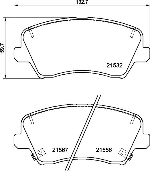 BREMBO Piduriklotsi komplekt,ketaspidur P 30 123