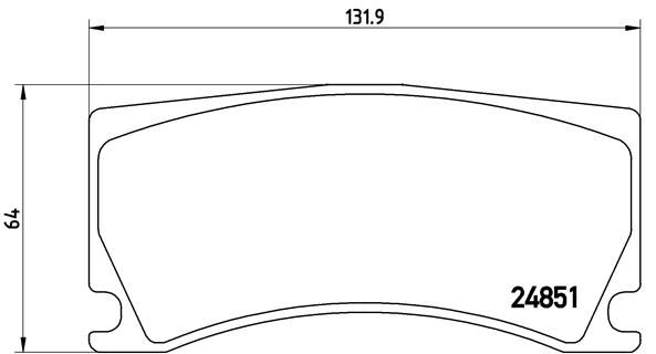 BREMBO Комплект тормозных колодок, дисковый тормоз P 36 024