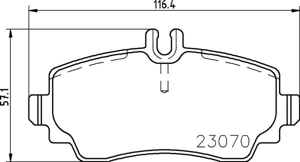 BREMBO Piduriklotsi komplekt,ketaspidur P 50 047