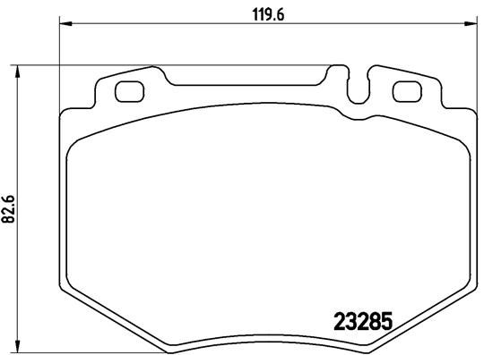 BREMBO Piduriklotsi komplekt,ketaspidur P 50 048