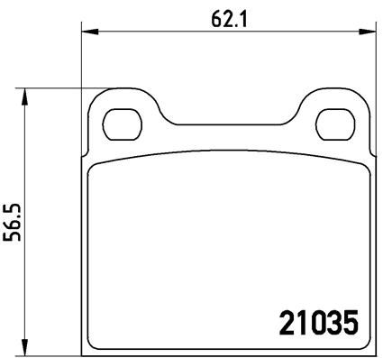 BREMBO Комплект тормозных колодок, дисковый тормоз P 50 066