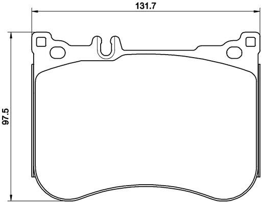 BREMBO Piduriklotsi komplekt,ketaspidur P 50 114