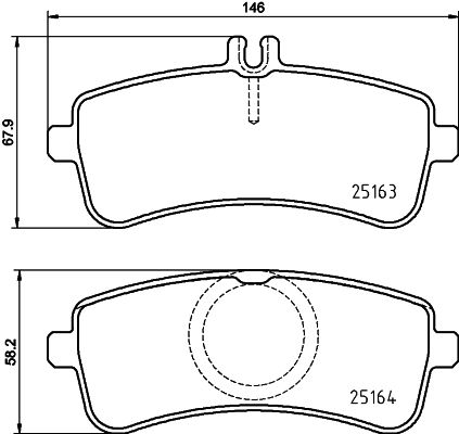 BREMBO Комплект тормозных колодок, дисковый тормоз P 50 132