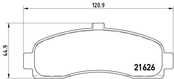 BREMBO Комплект тормозных колодок, дисковый тормоз P 56 031