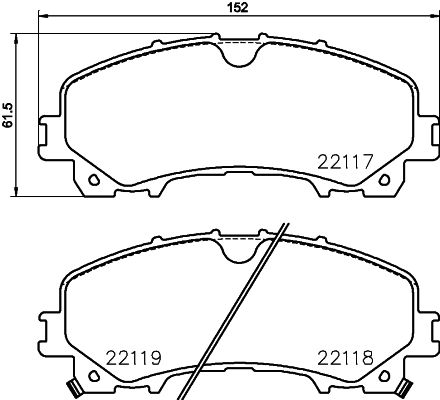 BREMBO Комплект тормозных колодок, дисковый тормоз P 56 106