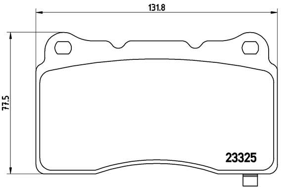 BREMBO Комплект тормозных колодок, дисковый тормоз P 59 079