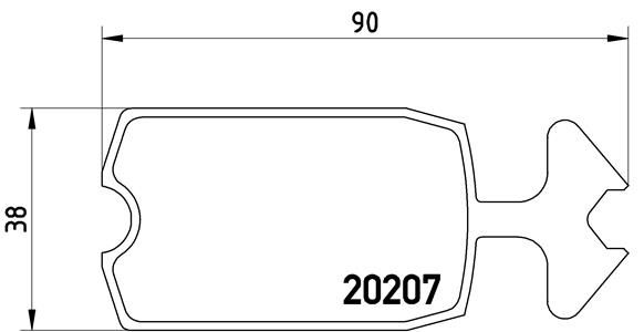 BREMBO Комплект тормозных колодок, дисковый тормоз P 61 002