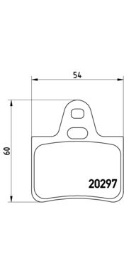 BREMBO Комплект тормозных колодок, дисковый тормоз P 61 010