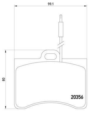 BREMBO Комплект тормозных колодок, дисковый тормоз P 61 012