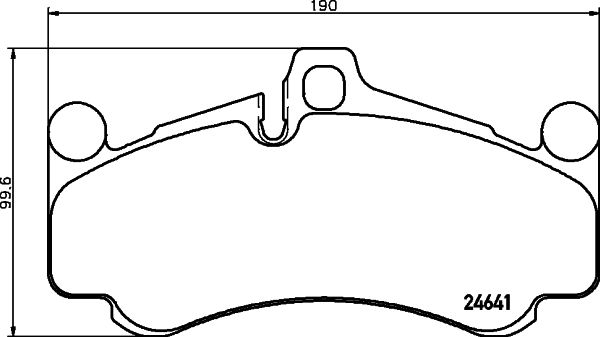 BREMBO Piduriklotsi komplekt,ketaspidur P 65 034