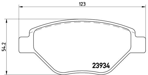 BREMBO Комплект тормозных колодок, дисковый тормоз P 68 031