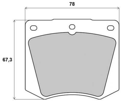 BREMBO Piduriklotsi komplekt,ketaspidur P 69 001