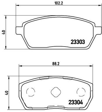 BREMBO Комплект тормозных колодок, дисковый тормоз P 79 017