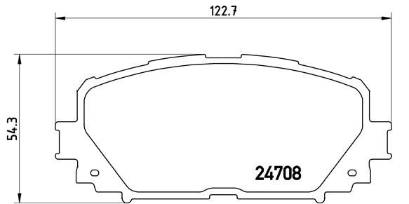BREMBO Комплект тормозных колодок, дисковый тормоз P 83 101