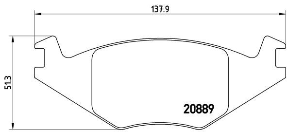 BREMBO Комплект тормозных колодок, дисковый тормоз P 85 019