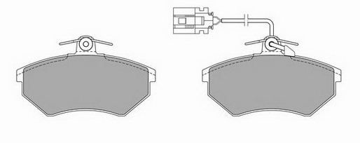 BREMBO Комплект тормозных колодок, дисковый тормоз P 85 033