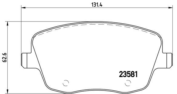 BREMBO Комплект тормозных колодок, дисковый тормоз P 85 057