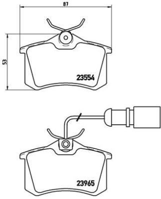 BREMBO Комплект тормозных колодок, дисковый тормоз P 85 058