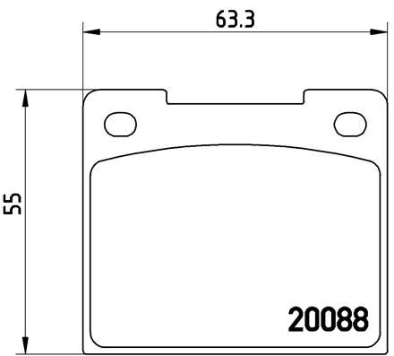 BREMBO Комплект тормозных колодок, дисковый тормоз P 86 001