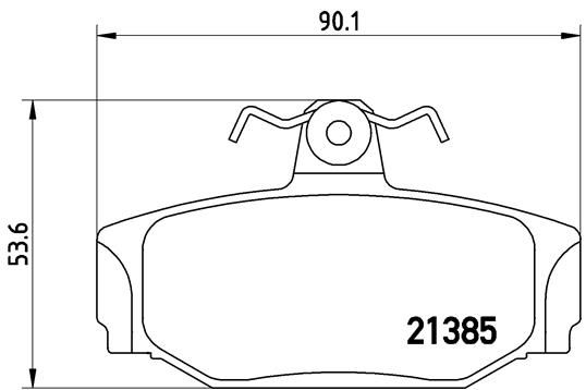 BREMBO Комплект тормозных колодок, дисковый тормоз P 86 009