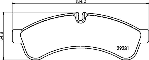 BREMBO Piduriklotsi komplekt,ketaspidur P A6 030