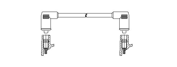 BREMI Провод зажигания 107/45