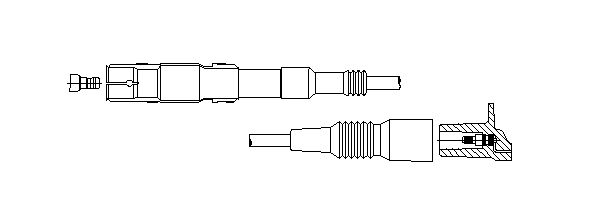 BREMI Провод зажигания 118/60