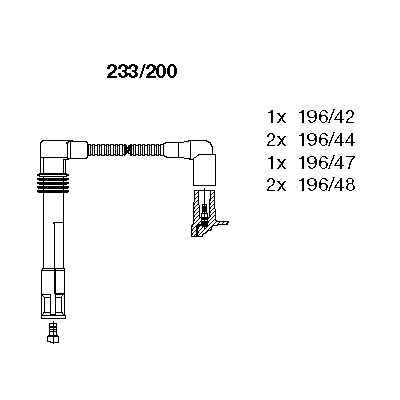 BREMI Süütesüsteemikomplekt 233/200