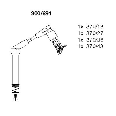 BREMI Süütesüsteemikomplekt 300/691