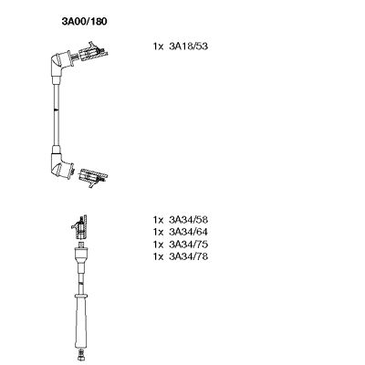 BREMI Süütesüsteemikomplekt 3A00/180