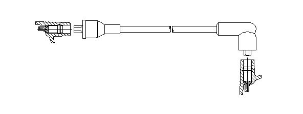 BREMI Провод зажигания 614/80