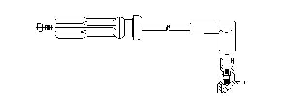 BREMI Провод зажигания 672/60