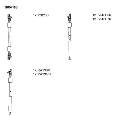 BREMI Süütesüsteemikomplekt 800/186