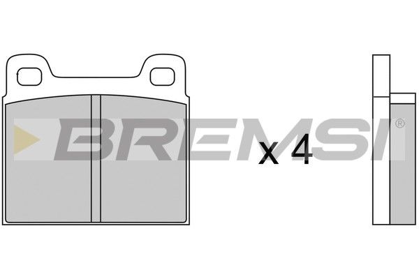 BREMSI Комплект тормозных колодок, дисковый тормоз BP2036