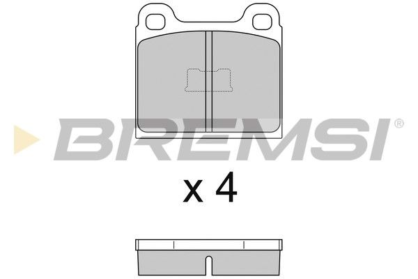 BREMSI Комплект тормозных колодок, дисковый тормоз BP2054