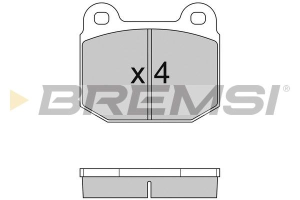 BREMSI Комплект тормозных колодок, дисковый тормоз BP2085