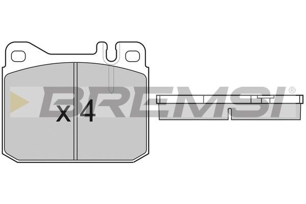 BREMSI Комплект тормозных колодок, дисковый тормоз BP2108
