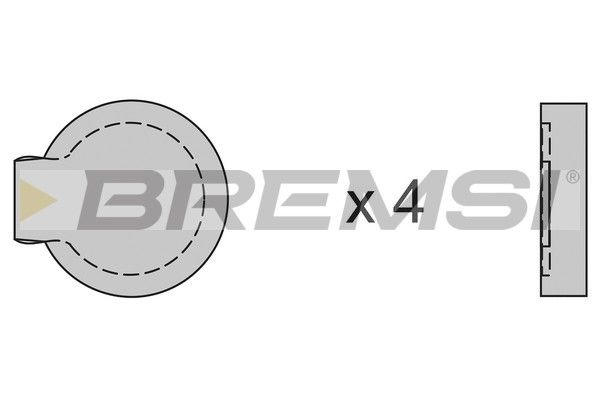 BREMSI Piduriklotsi komplekt,ketaspidur BP2122