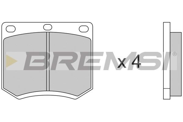 BREMSI Комплект тормозных колодок, дисковый тормоз BP2139