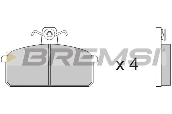 BREMSI Piduriklotsi komplekt,ketaspidur BP2151