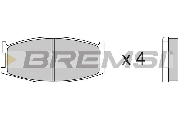 BREMSI Piduriklotsi komplekt,ketaspidur BP2152-1