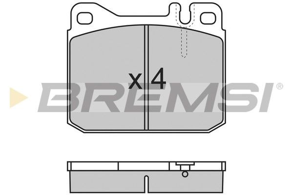 BREMSI Комплект тормозных колодок, дисковый тормоз BP2172