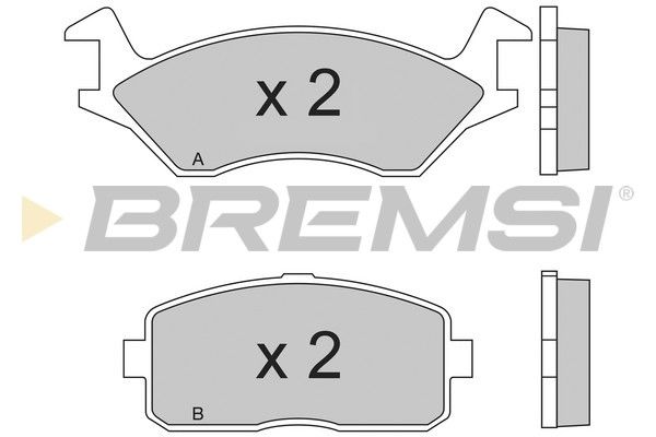 BREMSI Piduriklotsi komplekt,ketaspidur BP2189