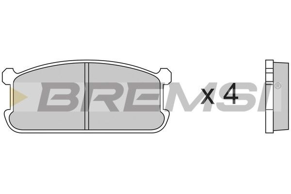 BREMSI Piduriklotsi komplekt,ketaspidur BP2192